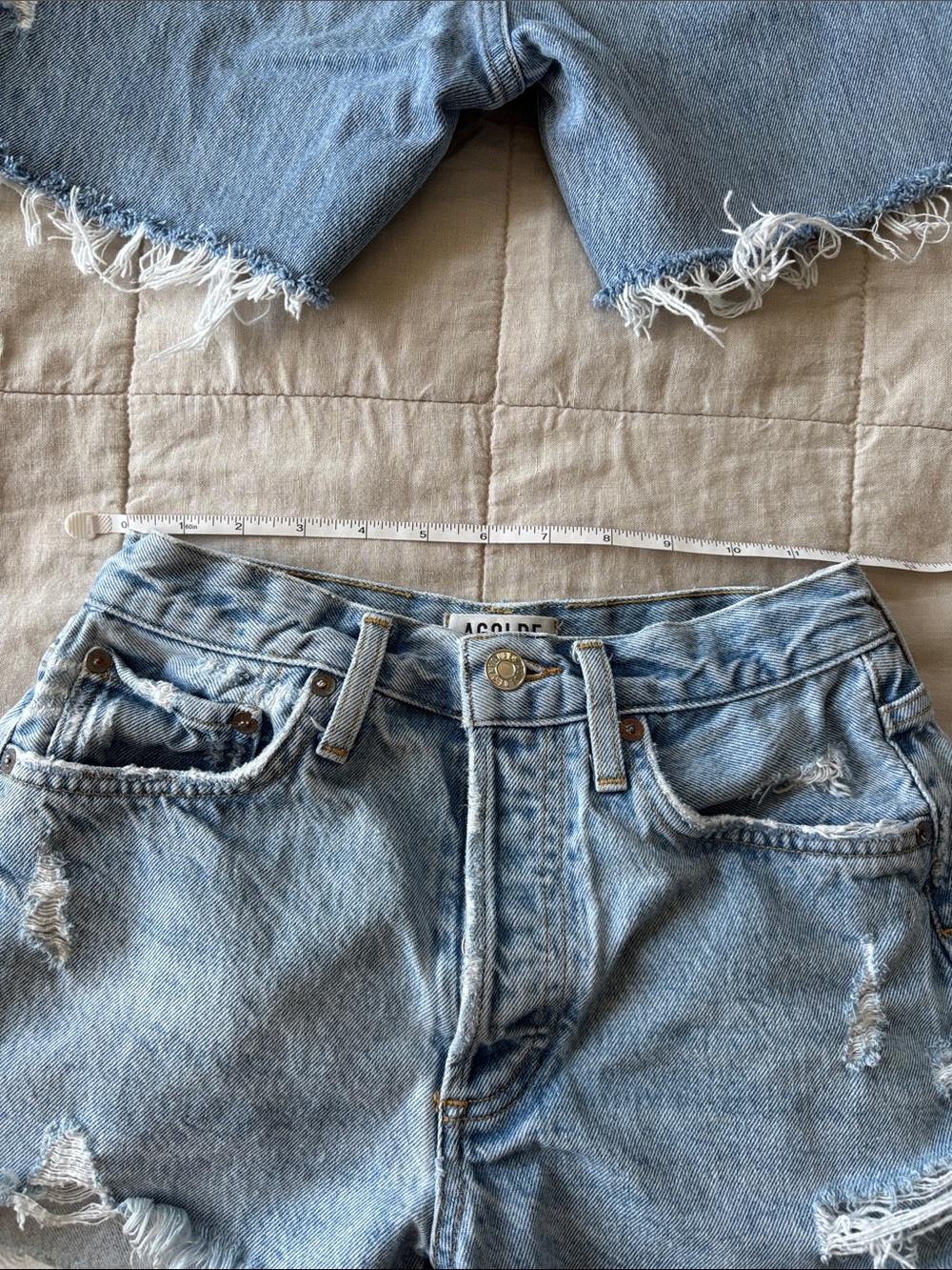 Agolde Parker Shorts (Swapmeet) +
Agolde Distressed High-Rise Denim Shorts - Picture 8 of 9